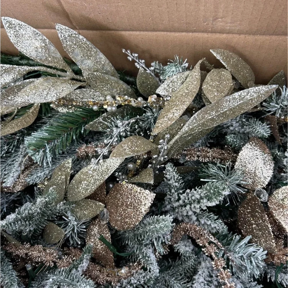 Balsam Hill  NEW champagne & Crystal Garland